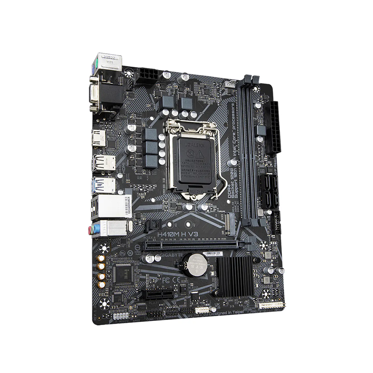Placa Madre Gigabyte H410M H V3 (LGA1200, DDR4 2133/2933MHz, M.2, MicroATX) - In 3
