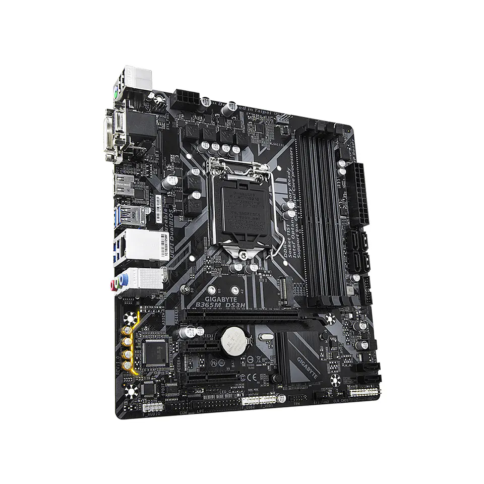 Placa Madre GIGABYTE B365M DS3H (LGA1151, DDR4 x4, M2, MicroATX) - Intel 4