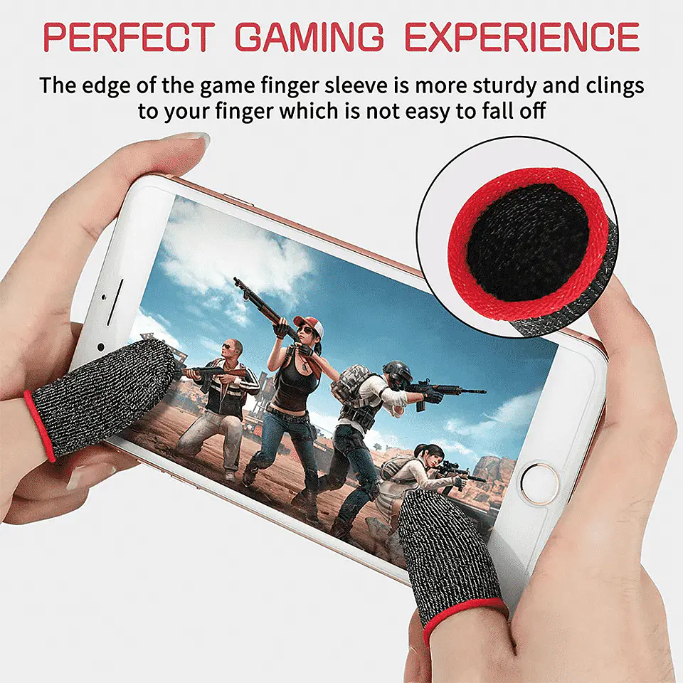 Dedales Gamer Para Celular / Tablet - Fibra De Carbón 2