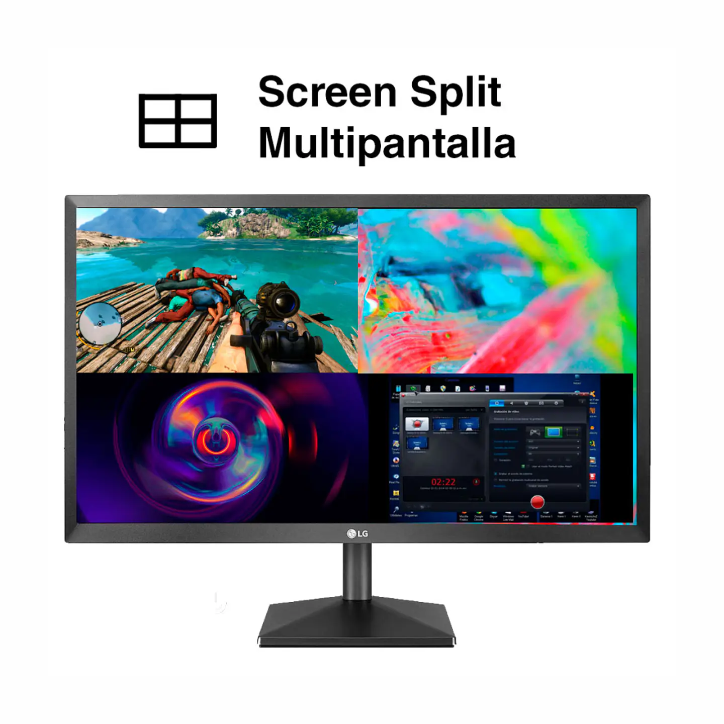 Monitor LG 22 Pulgadas IPS 22mn430h-b Full Hd Hdmi Vga VESA 3