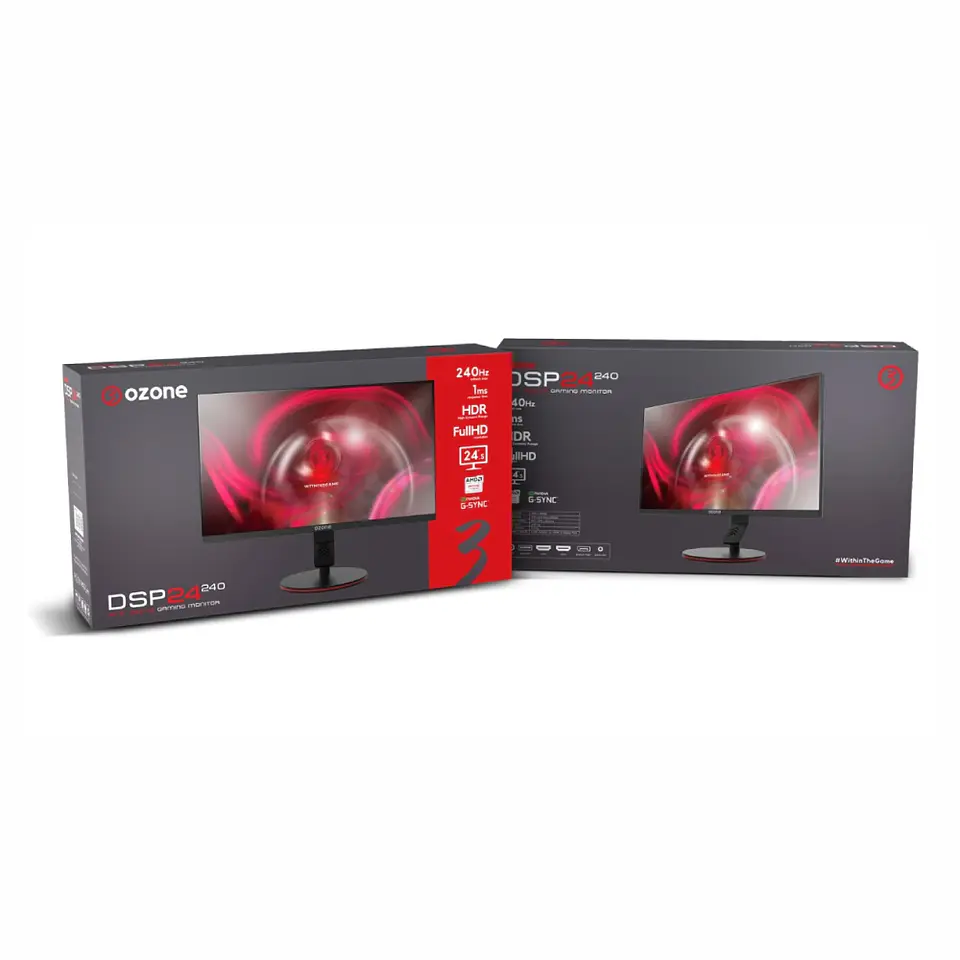Monitor Gamer Ozone DSP24 240 hz de 24.5“ (TN, Full HD, 240Hz, 1ms, Freesync 6