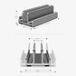 Soporte Base Vertical Acero Para Mac Macbook Notebook Vanto - Miniatura 6