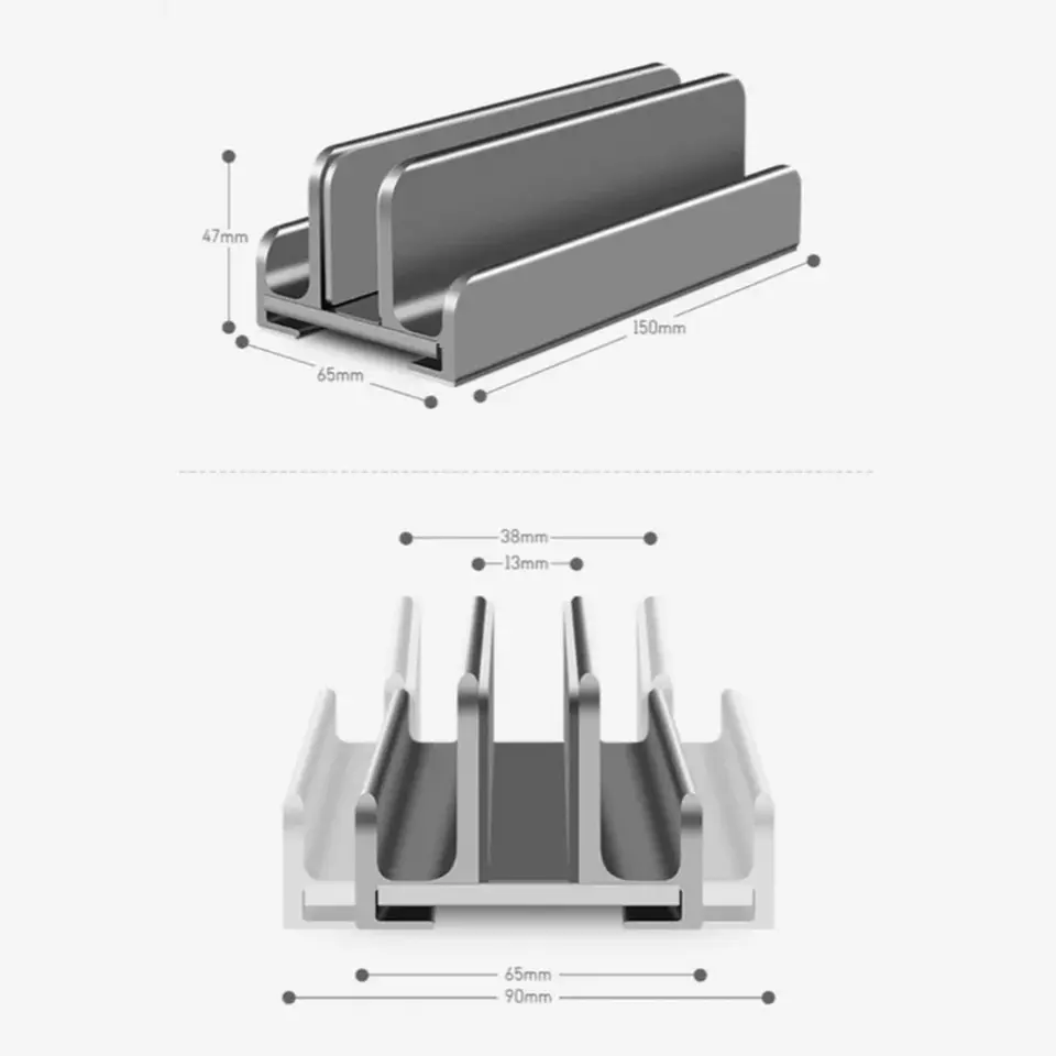 Soporte Base Vertical Acero Para Mac Macbook Notebook Vanto 6