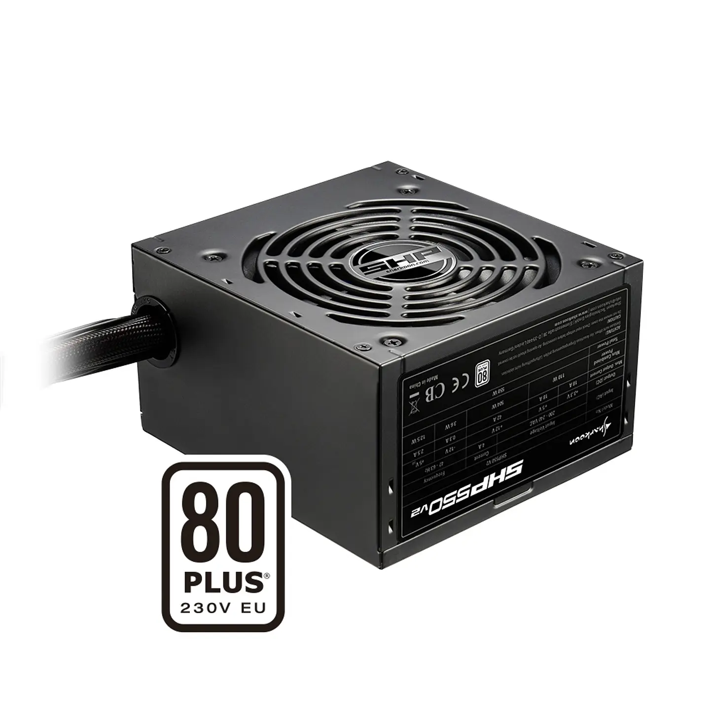 Fuente de Poder Sharkoon SHP650 V2, 650W 80+ Plus White 2