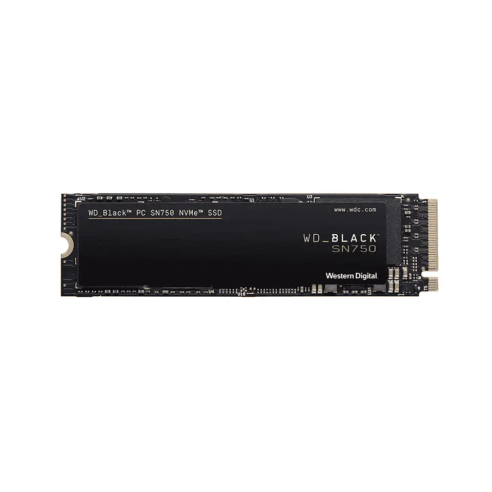 Disco Sólido WD Black SN750 - 500GB (NVME, PCIe Gen3, M.2 2280), WDS500G3X0C 1