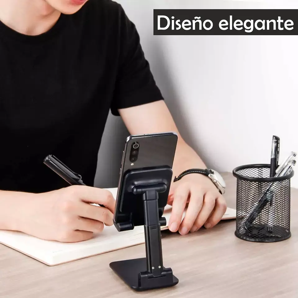 Soporte Base Porta Celular Tablet Escritorio Mesa Ajustable 3