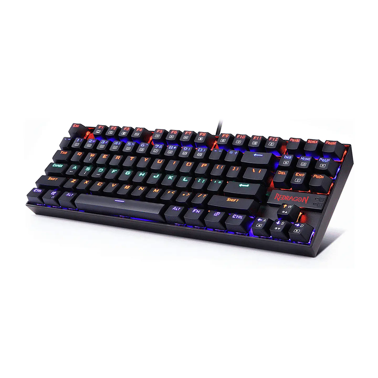 Teclado Mecánico Redragon Kumara K552 Rainbow, Switch Red, Español 2