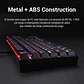 Teclado Mecánico Redragon Kumara K552 Rainbow, Switch Red, Español - Miniatura 4