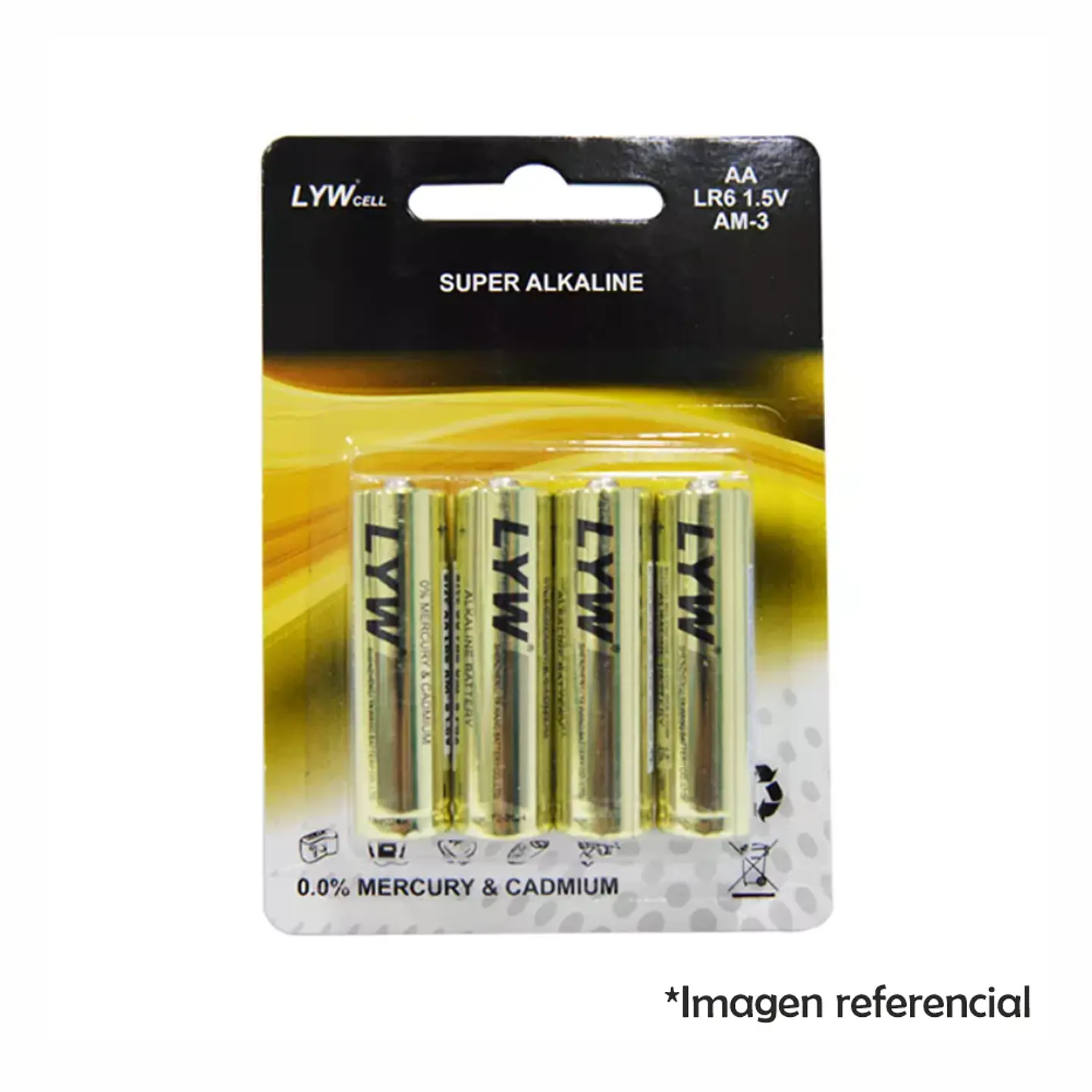 Pack Pila Alcalina AA De Alta Calidad 4 Unidades Lr6 1,5v 6