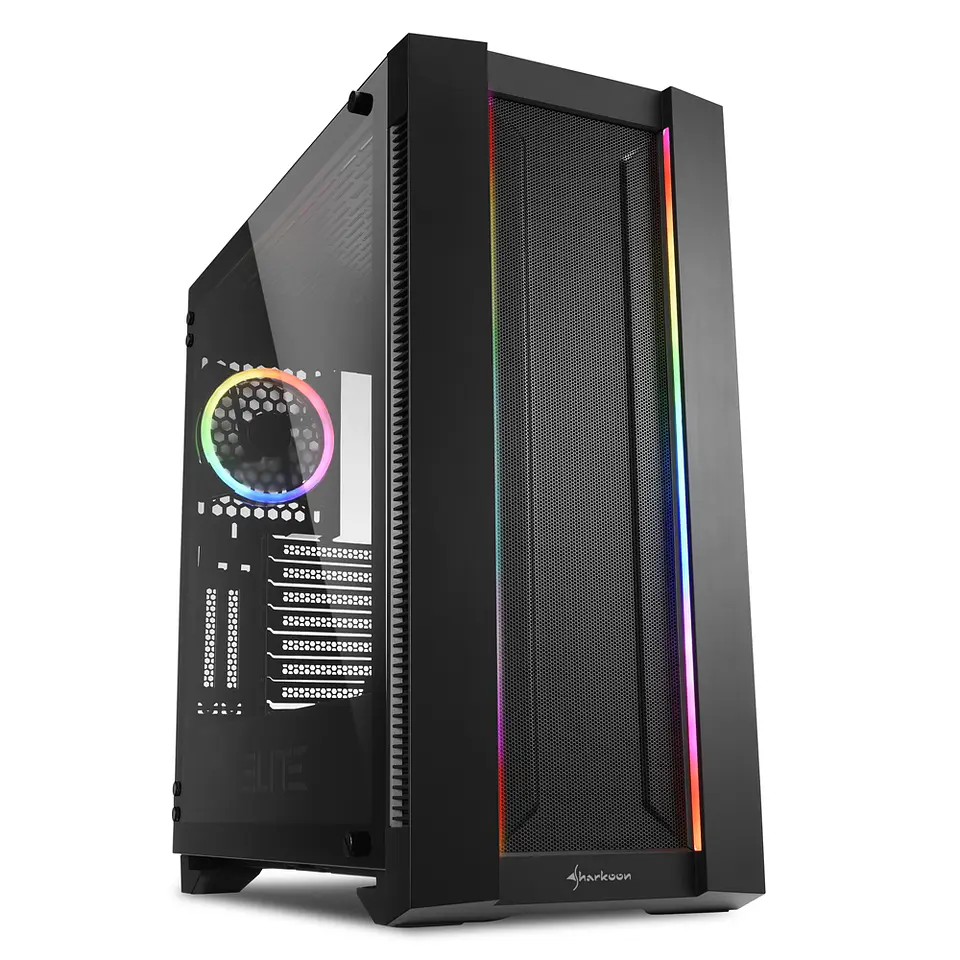 Gabinete Gamer Sharkoon Elite Shark CA200M (Mini-ITX, Micro-ATX, ATX, E-ATX) 1
