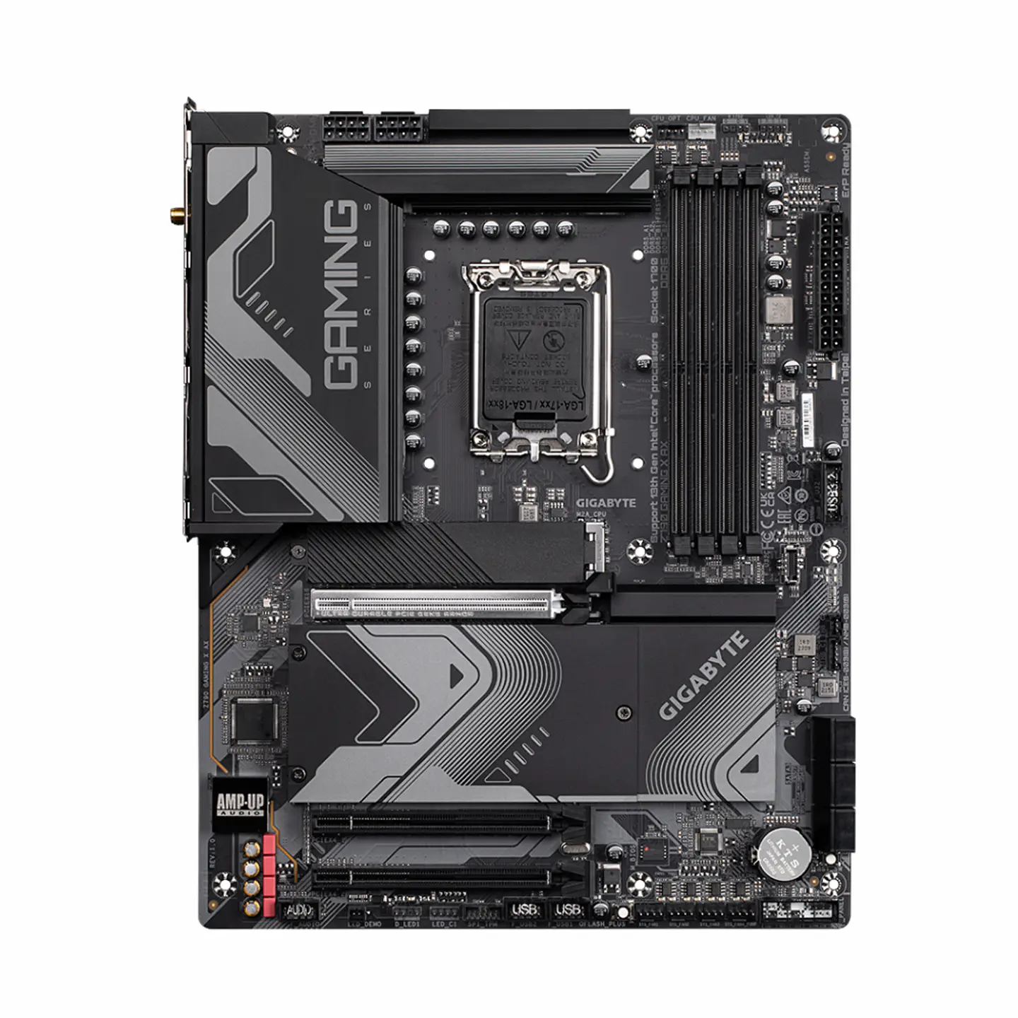 Placa Madre Gigabyte Z790 GAMING X-AX, Socket LGA 1700, ATX, DDR5, M.2, PCIe 5.0 2