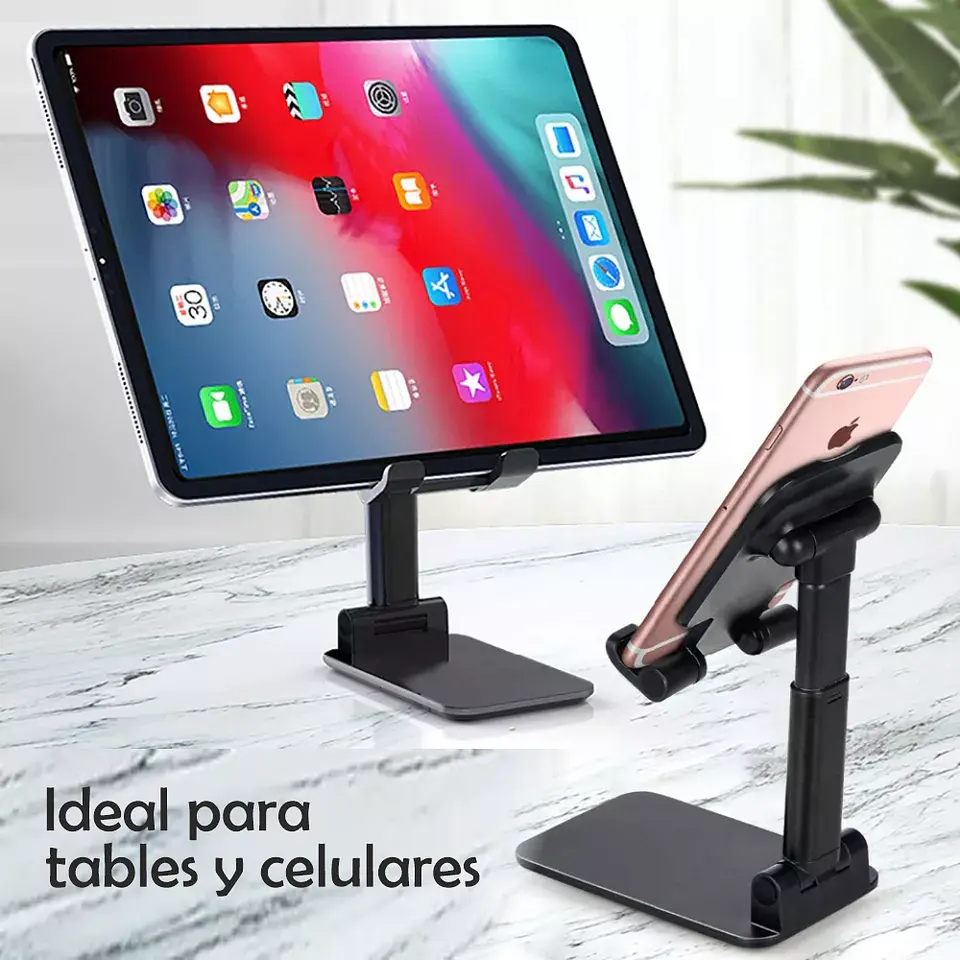 Soporte Base Porta Celular Tablet Escritorio Mesa Ajustable 7