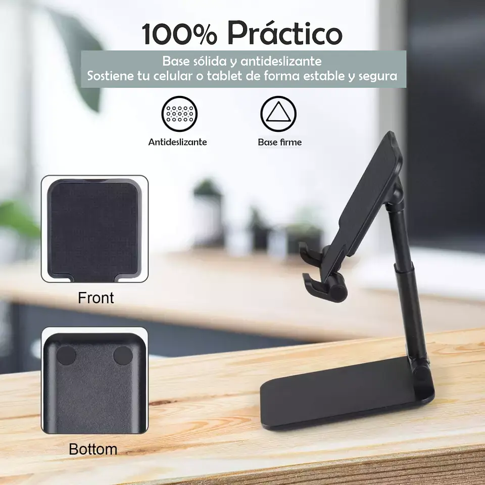 Soporte Base Porta Celular Tablet Escritorio Mesa Ajustable 8