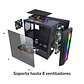 Gabinete Gamer Krisper Pro Vidrio Templado Atx, Micro Atx - 3 ventiladores RGB - Miniatura 4