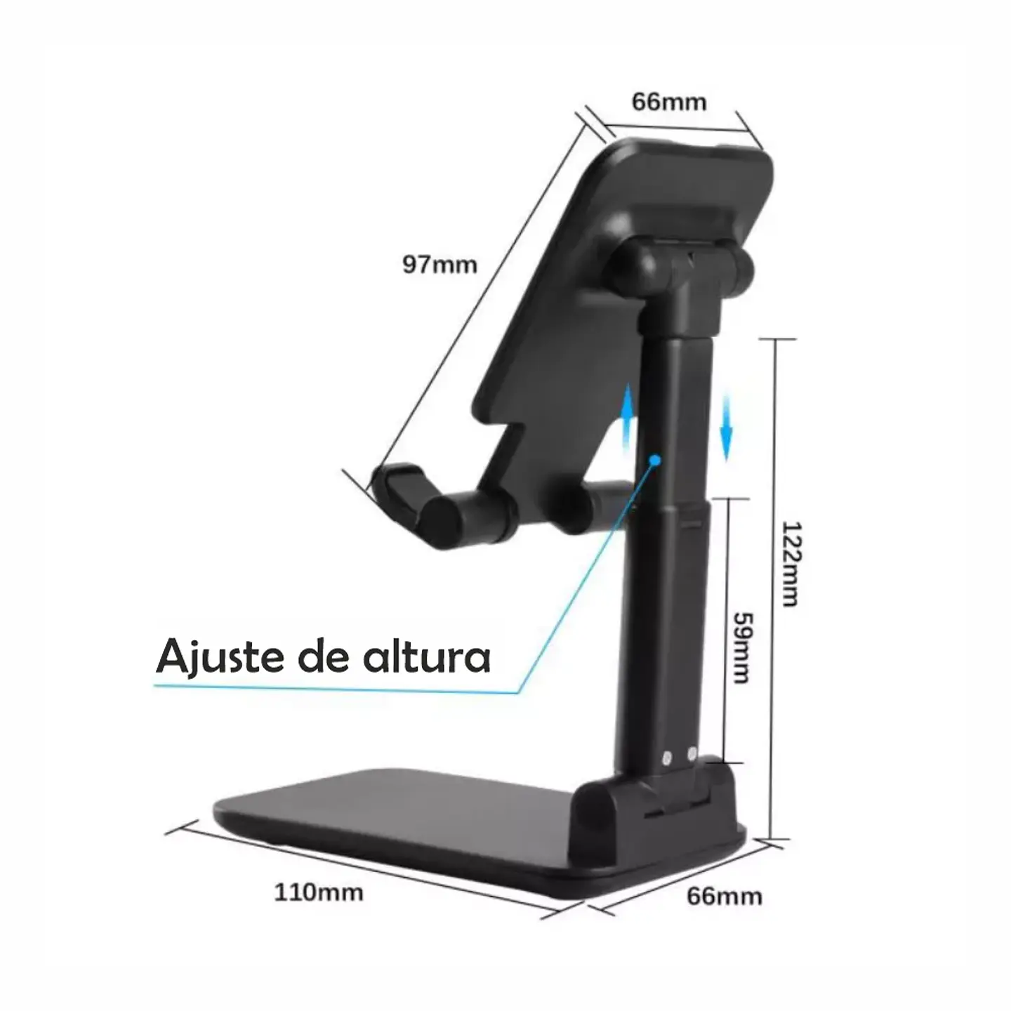 Soporte Base Porta Celular Tablet Escritorio Mesa Ajustable 10