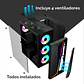 Gabinete Gamer Ruik Atx Vidrio Templado, 4 Cooler Rgb, Usb 3.0 - Miniatura 4