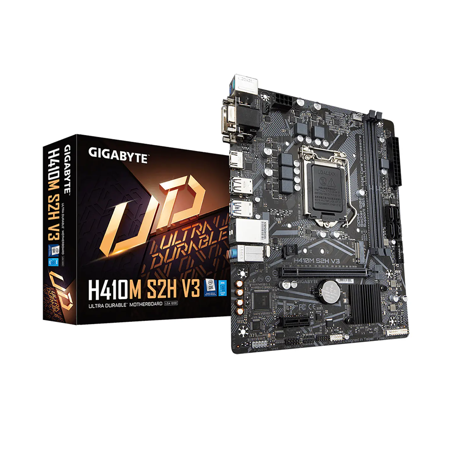 Placa Madre Gigabyte H410M-S2H V3, MicroATX, Intel LGA1200, DDR4 D-Chanel 1