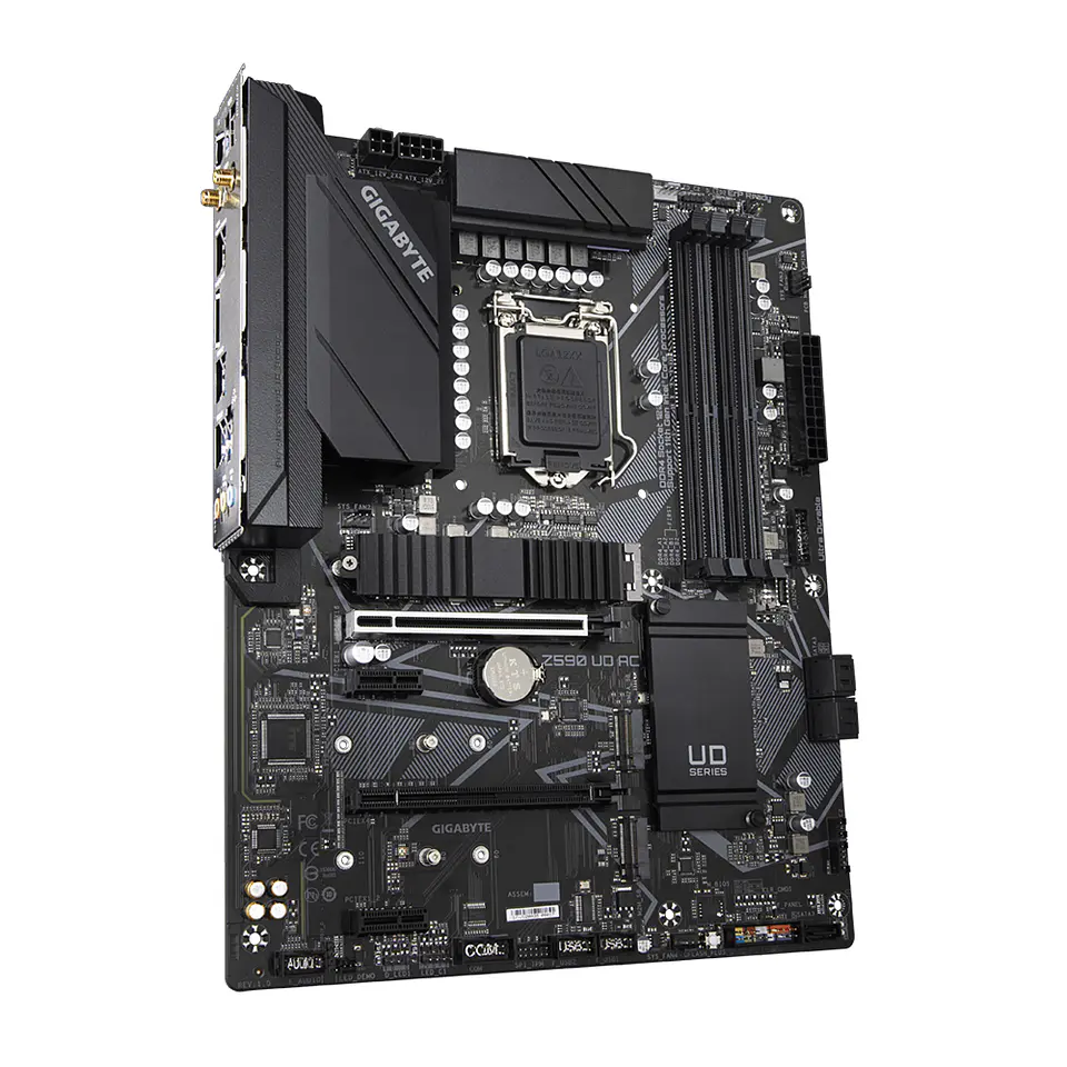 Placa Madre Gigabyte Z590 UD AC (LGA1200, DDR4 2933/3200MHz, M.2 x3, RGB, Wi-Fi, 3