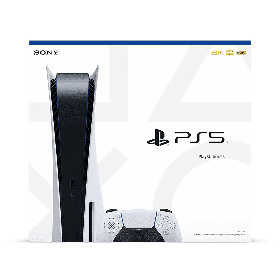 Consola Sony PlayStation PS5 - Disco Versión Internacional (Blu-Ray / Glacier White) 3
