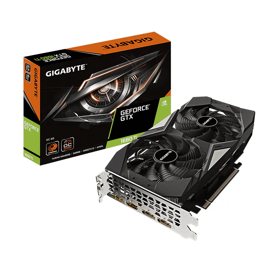 Tarjeta de video Gigabyte GeForce GTX 1660 Ti D6, 6GB de GDDR6 1