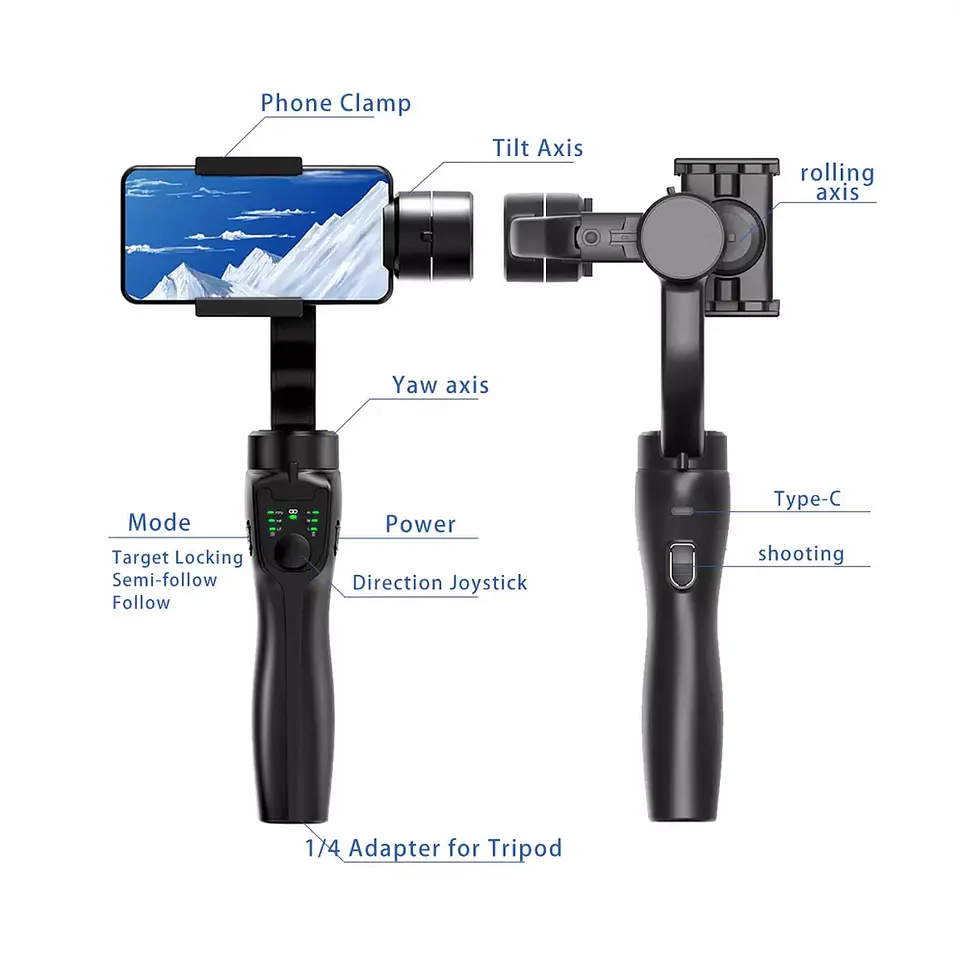 Gimbal Estabilizador para Celular Bluetooth Selfie Stick con Tripode 2