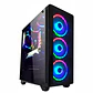Gabinete Riotoro CR110TGS RGB ATX, Vidrio Templado, Incluye 3 ventiladores 120mm - Miniatura 1