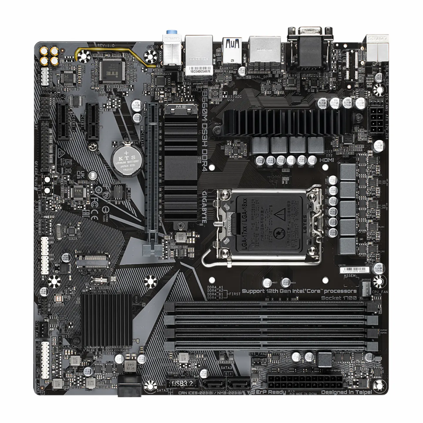 Placa Madre Gigabyte Micro ATX B660M DS3H DDR4 - Intel LGA1700 2
