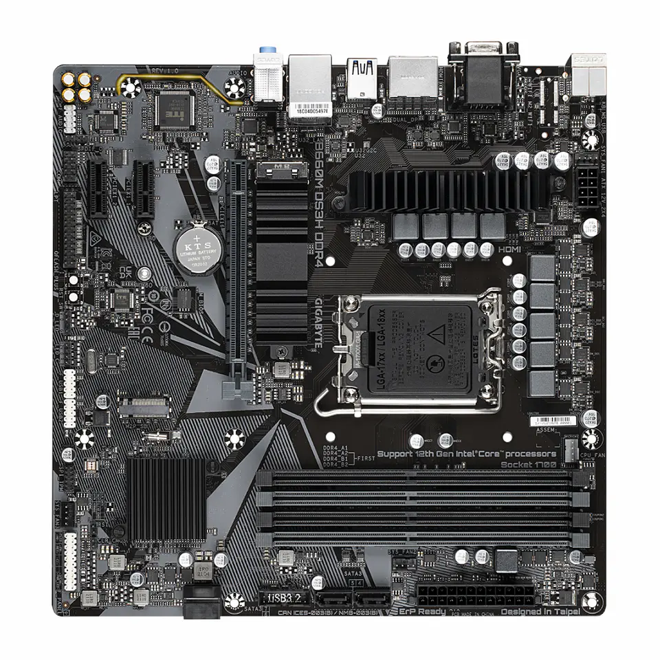 Placa Madre Gigabyte Micro ATX B660M DS3H DDR4 - Intel LGA1700 2