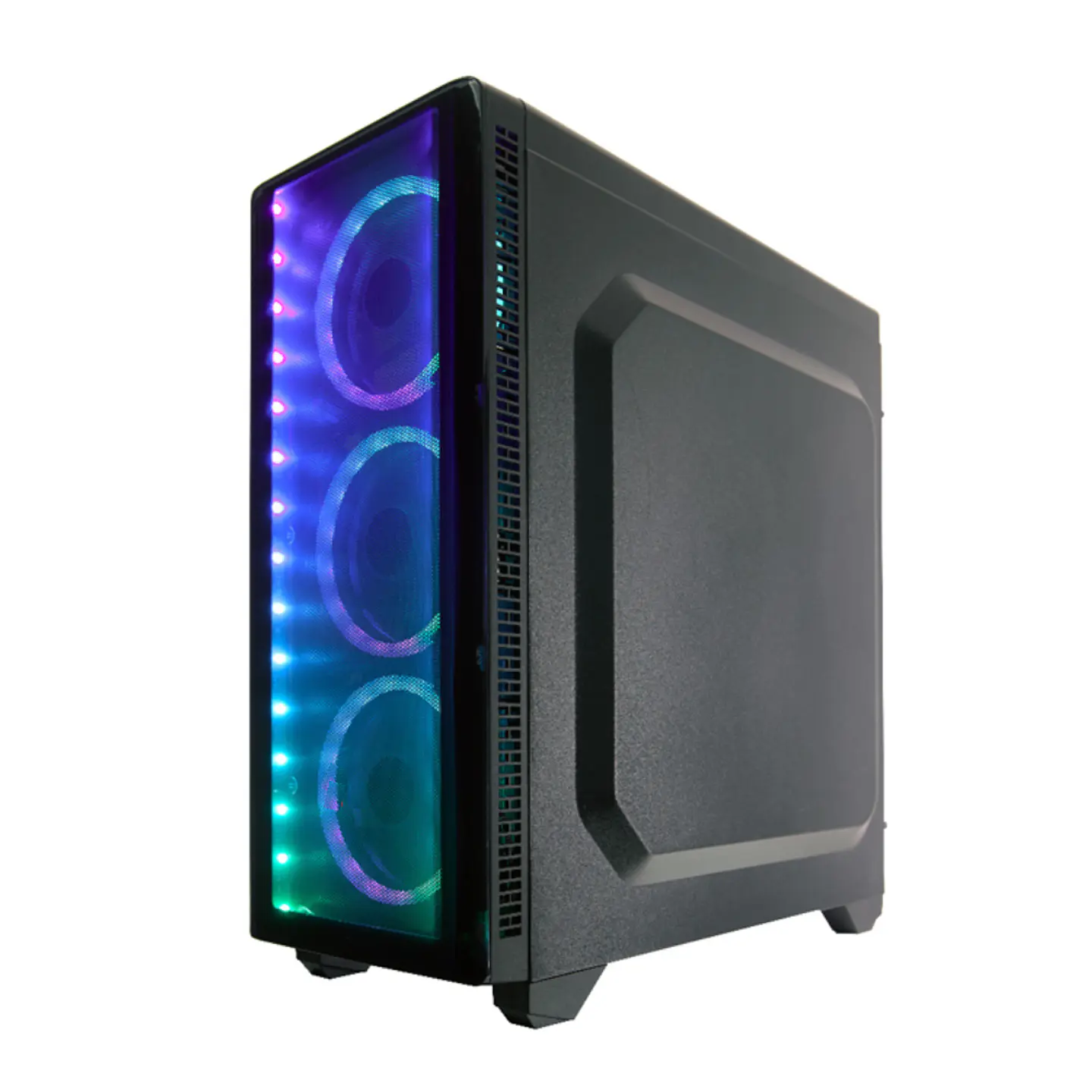Gabinete Riotoro CR110TGS RGB ATX, Vidrio Templado, Incluye 3 ventiladores 120mm 4