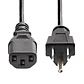 Cable de poder Americano para Fuente De Alimentación 1.5mts, US - Miniatura 2