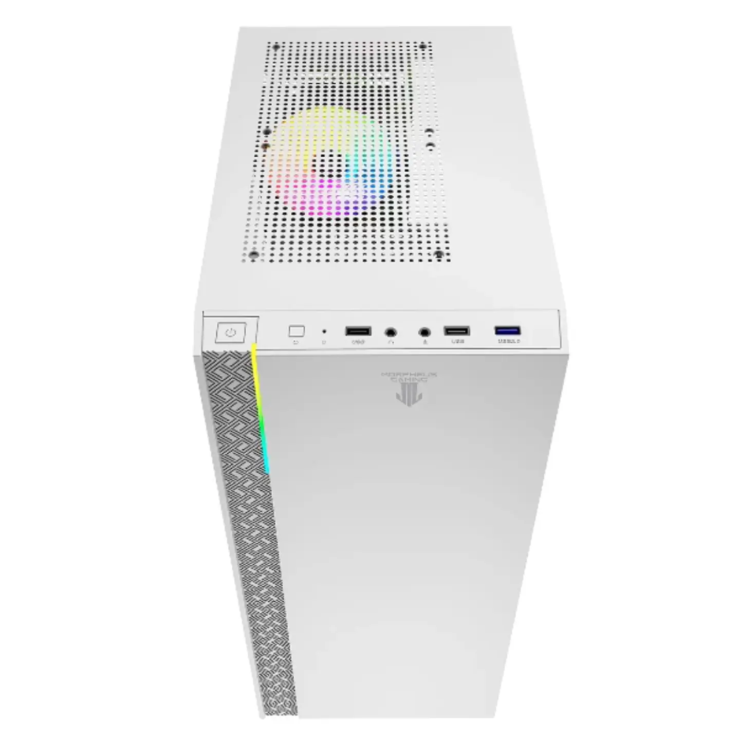 Gabinete Gamer Morpheus White 8010-W, ATX, Vidrio Templado, 4 Cooler Rgb, Usb 3. 5