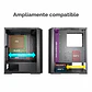 Gabinete Gamer Huntkey GS500R, Atx,Vidrio Templado, 4 Cooler Rgb, Usb 3.0 - Miniatura 5