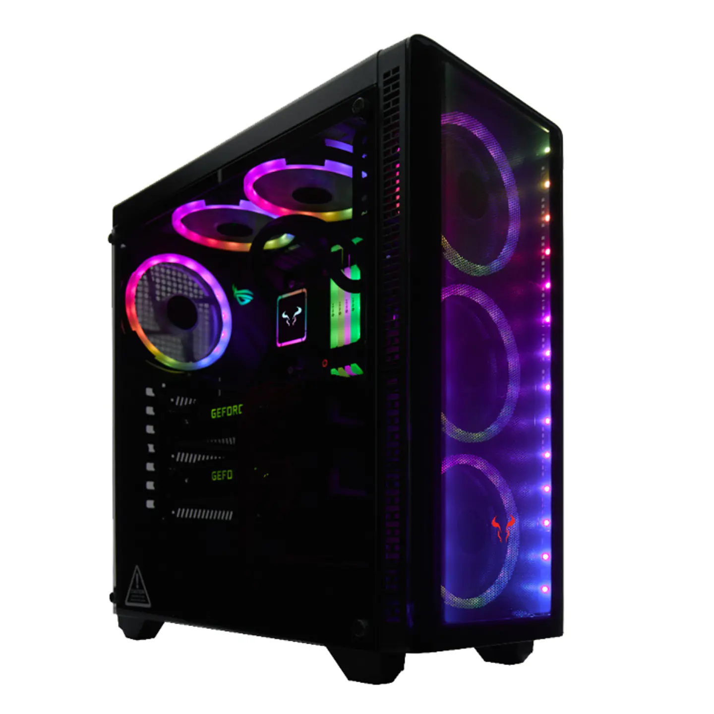 Gabinete Riotoro CR110TGS RGB ATX, Vidrio Templado, Incluye 3 ventiladores 120mm 5