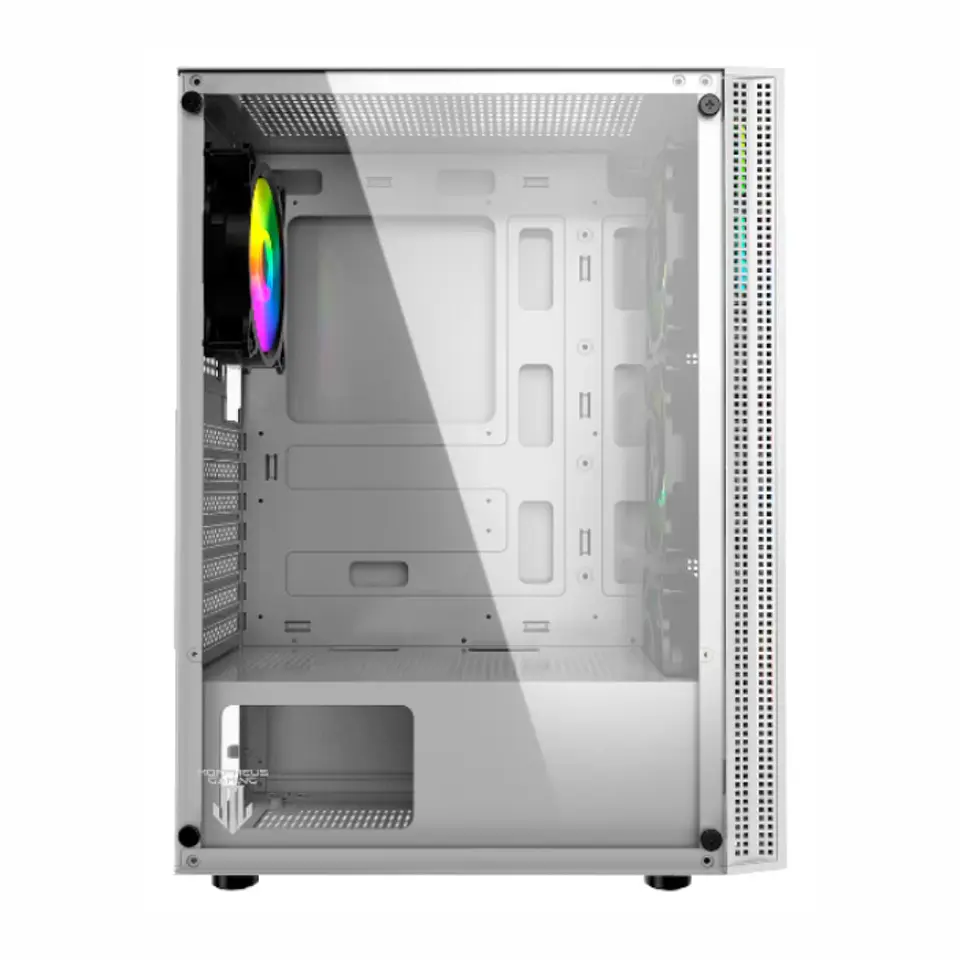 Gabinete Gamer Morpheus White 8010-W, ATX, Vidrio Templado, 4 Cooler Rgb, Usb 3. 7