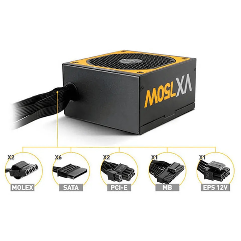Fuente de Poder Nox Urano VX 750W Plus Bronze 5