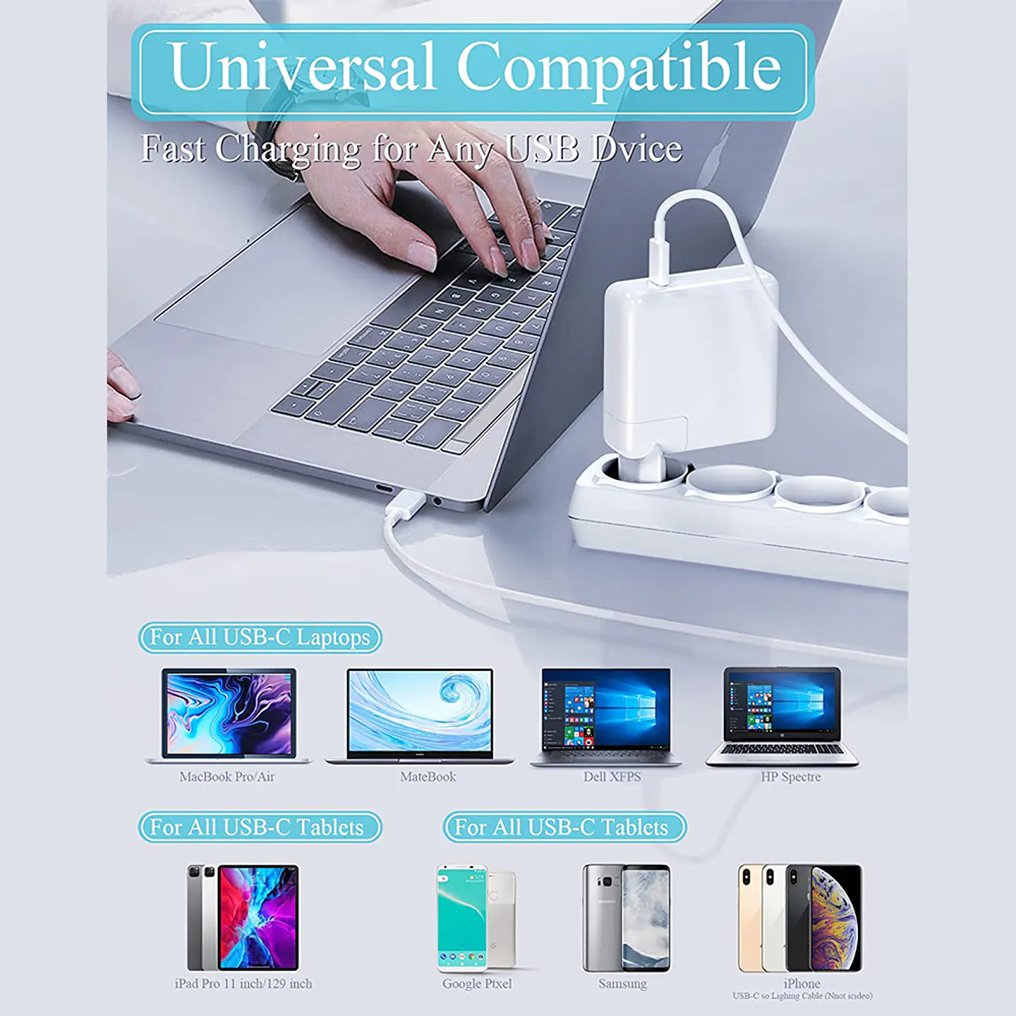 Cargador Para Notebook Tipo Usb-C 87w 4
