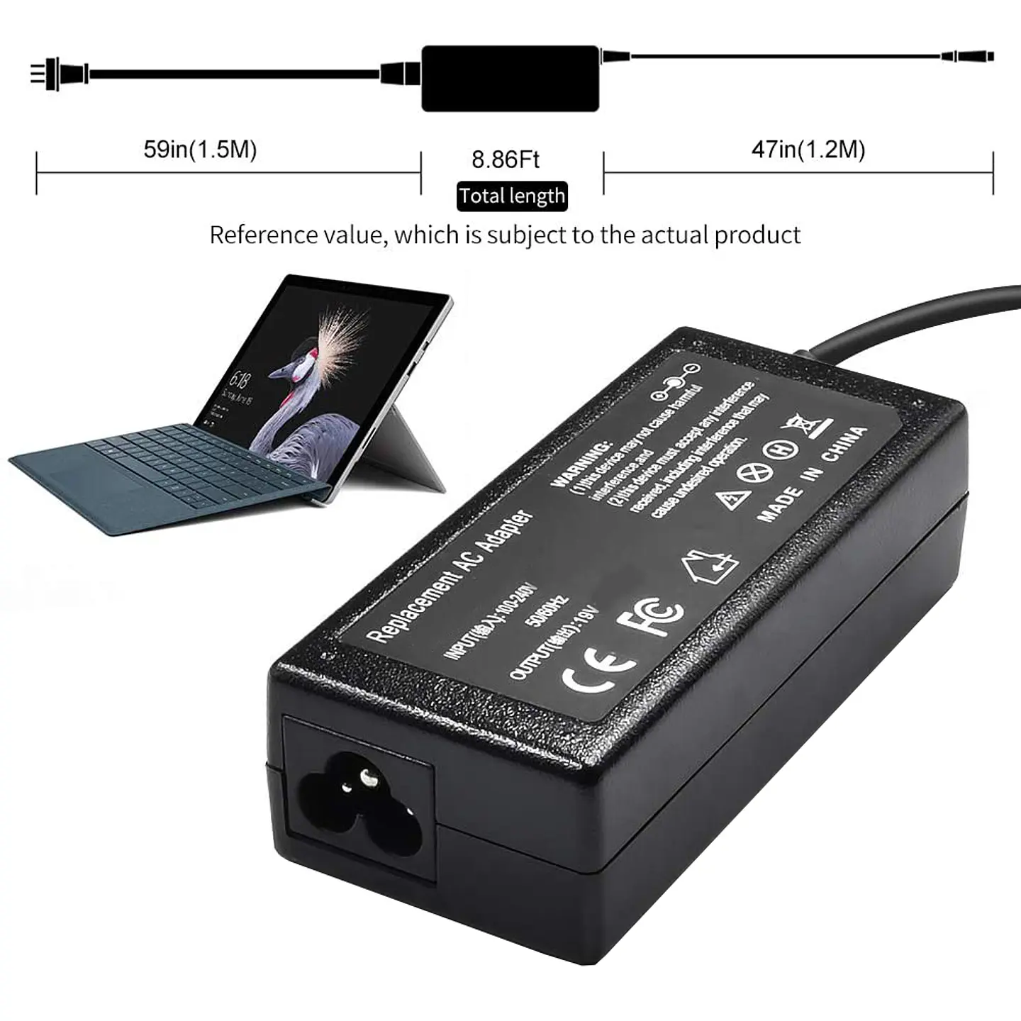Cargador Notebook 45W (PIN 4.0 * 1.35) compatible con Asus 3