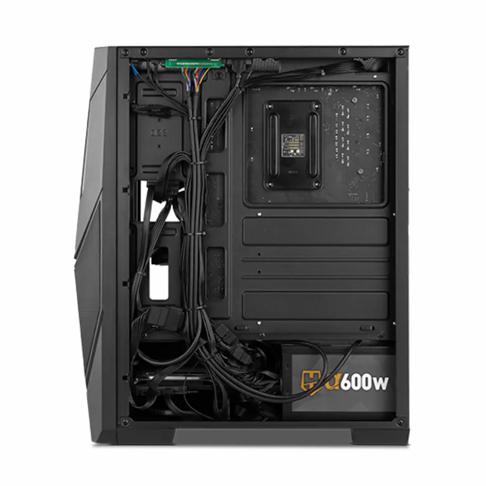 Gabinete Gamer Infinity Delta Pro, Atx, Vidrio Templado, 2 Cooler integrados, US 6