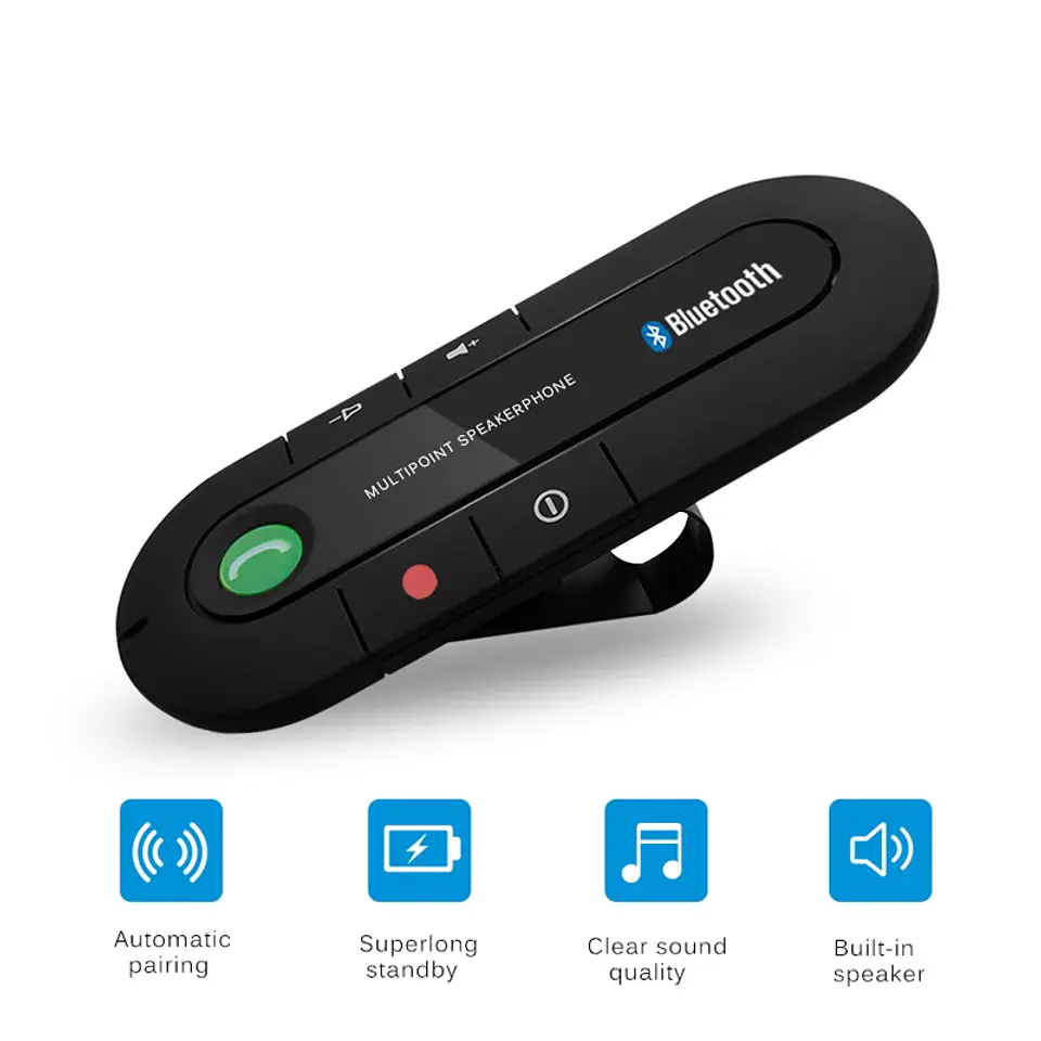 Manos Libres Para Autos Bluetooth Altavoz 3
