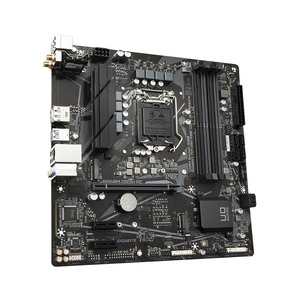 Placa Madre Gigabyte B560M DS3H AC (LGA1200, DDR4 2133/5333 MHz, M.2, Wi-Fi, RGB, ATX) 4