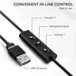 Audífono Uhuru HS-391 con micrófono, conexión USB - Miniatura 2