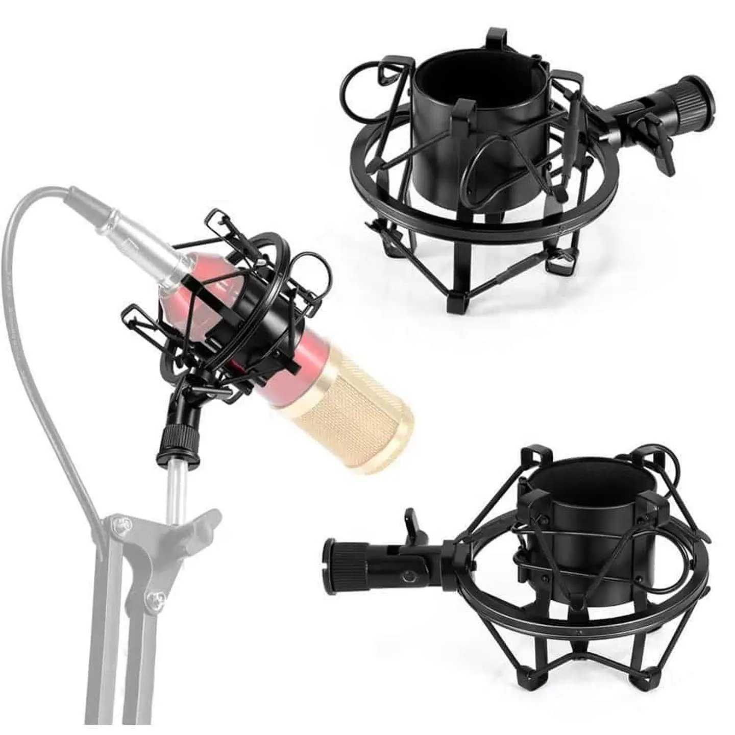 Soporte araña de Micrófono MAONO AU-SM60, anti-choques 4