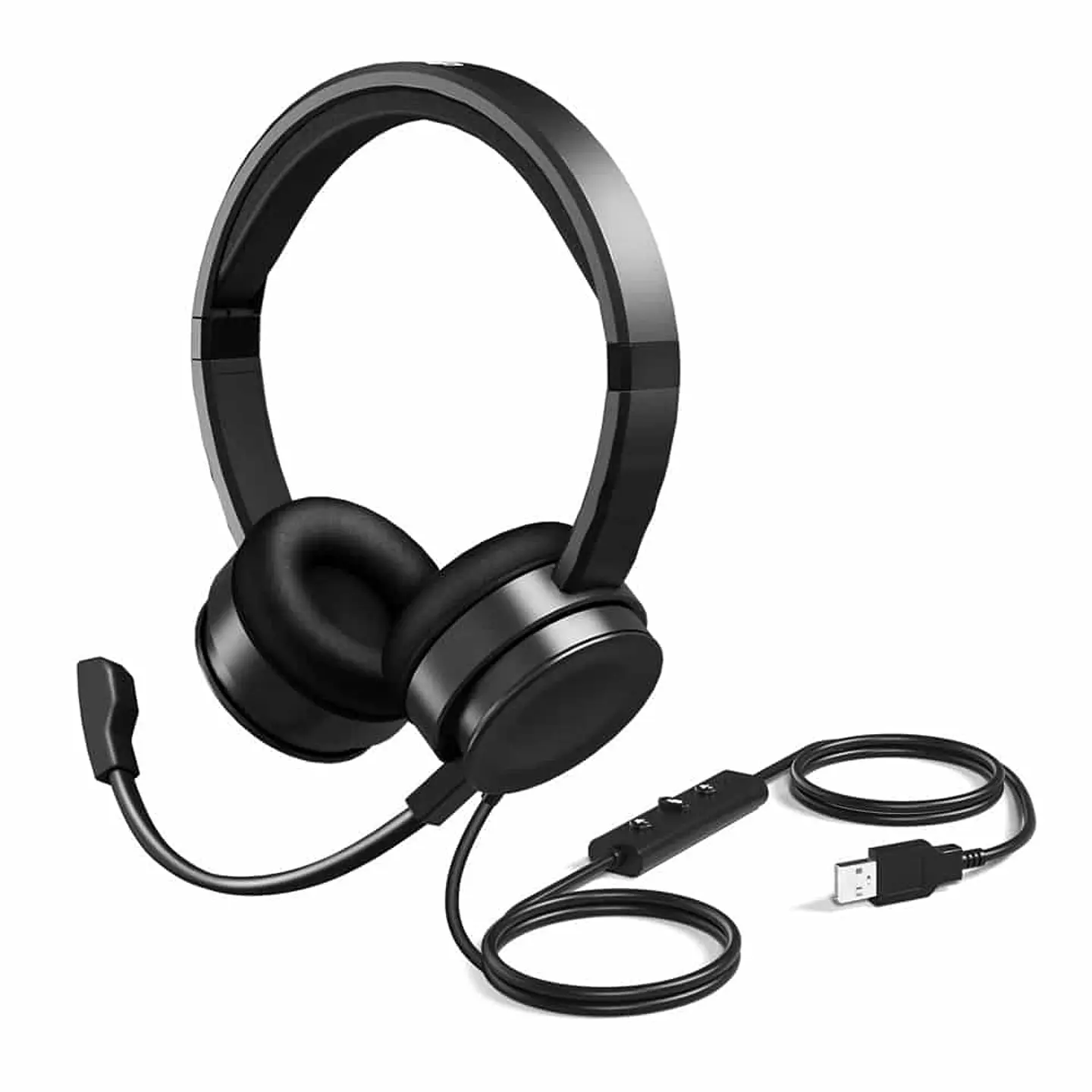 Audífono Uhuru HS-391 con micrófono, conexión USB 4