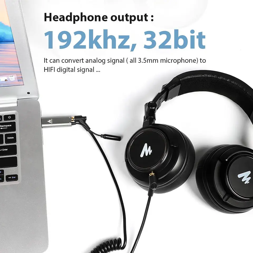 Tarjeta de sonido Maono AU-AD304, entrada USB - Windows/Mac 3