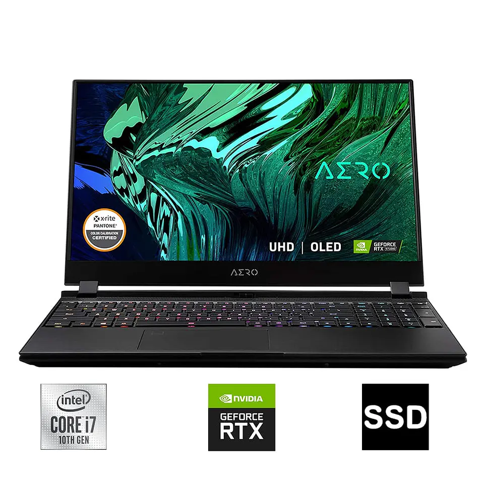 Gigabyte Aero 15 OLED (i7-10870H / 16GB / 512GB SSD / RTX 3060 6GB / UHD / W10H) [KC-8LA5130SH] 1