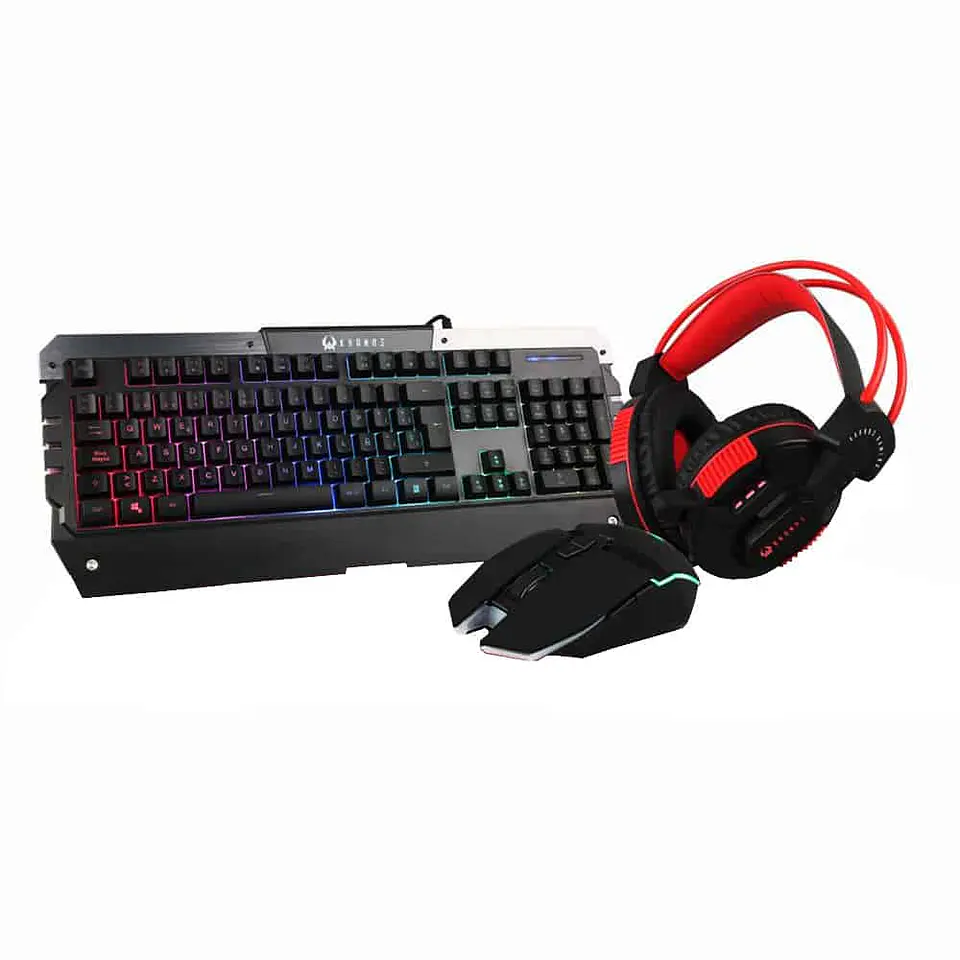 Combo Gamer Kronos Revenge I - 3 en 1, Teclado RGB, Mouse, Audífono 1