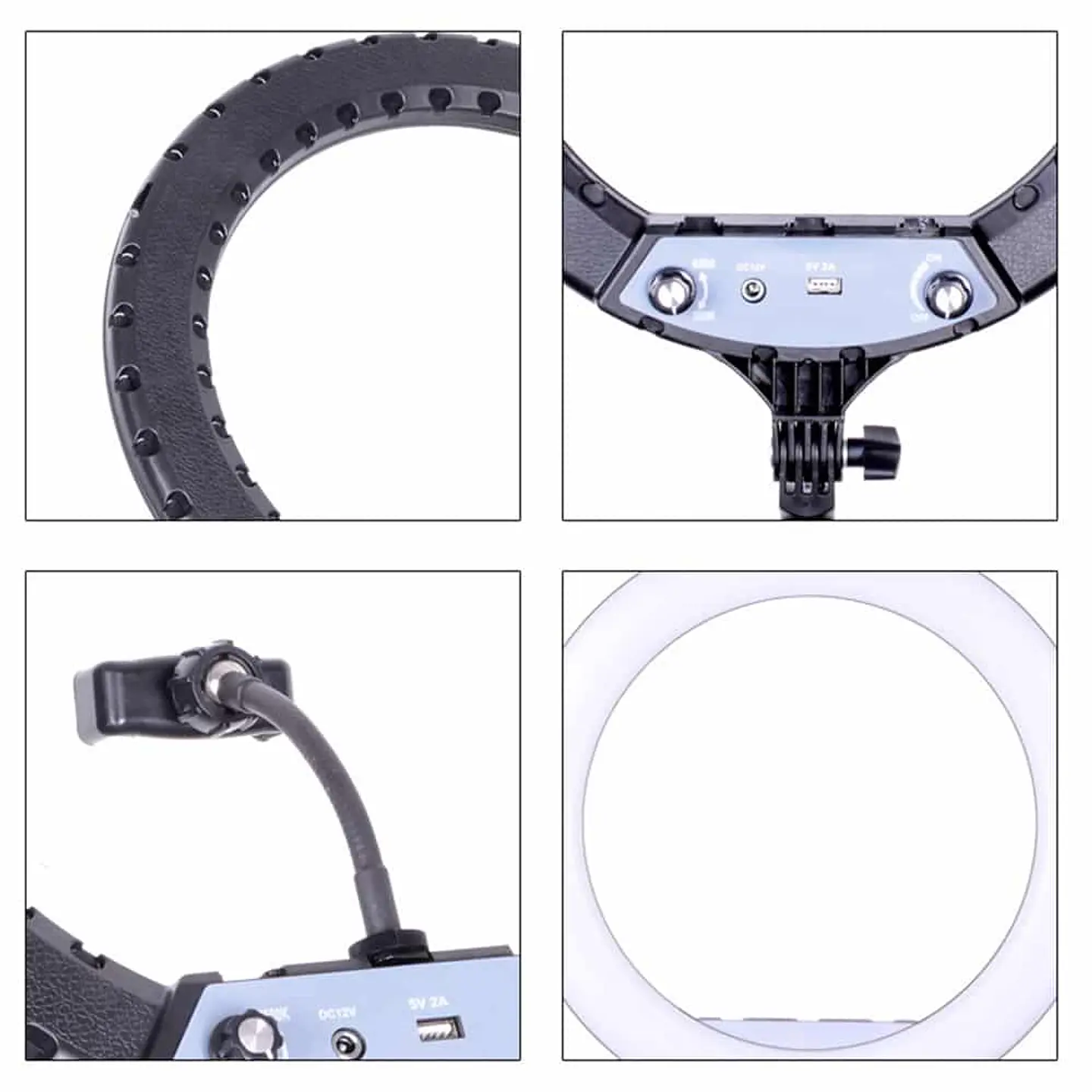 Aro Luz Led Profesional 36cm + Trípode reforzado regulable 1.90cm 3
