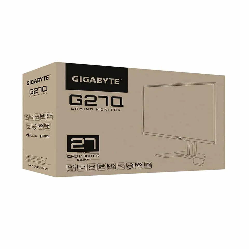 Monitor Gamer Gigabyte G27Q - 27