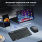 Kit De Teclado Bluetooth Con Ratón Soporte Teléfono/tablet - Miniatura 2