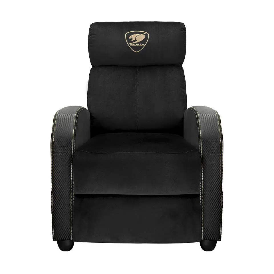 Sillón Gamer Cougar Ranger Elite Gold Terciopelo Reclinable 6